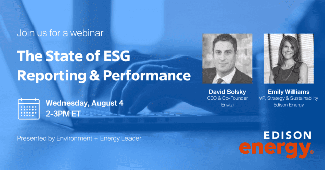 The State of ESG Reporting & Performance