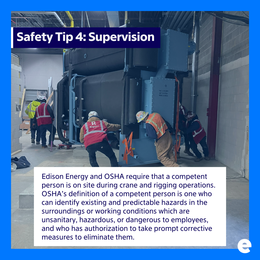 On the Job Safety with EE Rigging Safety Edison Energy