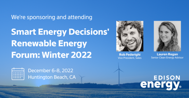 Smart Energy Decisions’ Renewable Energy Forum – Winter 2022