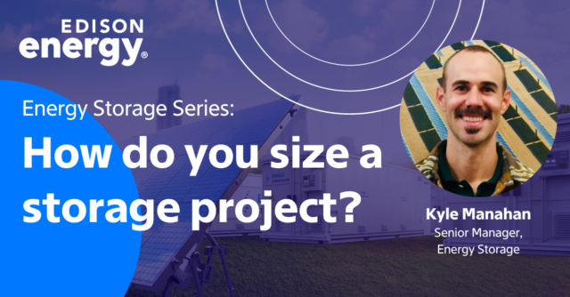 How do you size a storage project?